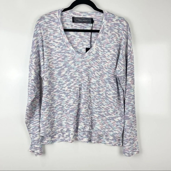 NEW Code x Mode Space Dye V-Neck Knit Pull Over Sweater Women's Size Medium - Picture 1 of 7